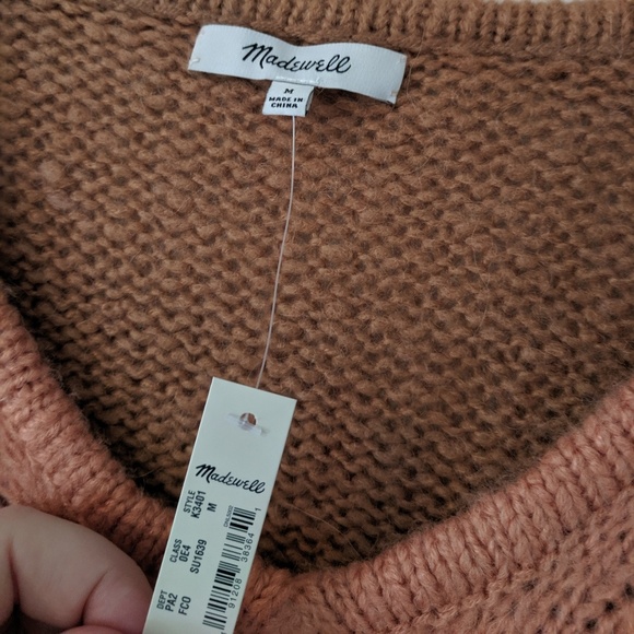 NWT Madewell Balloon Sleeve Striped Sweater - Picture 6 of 6